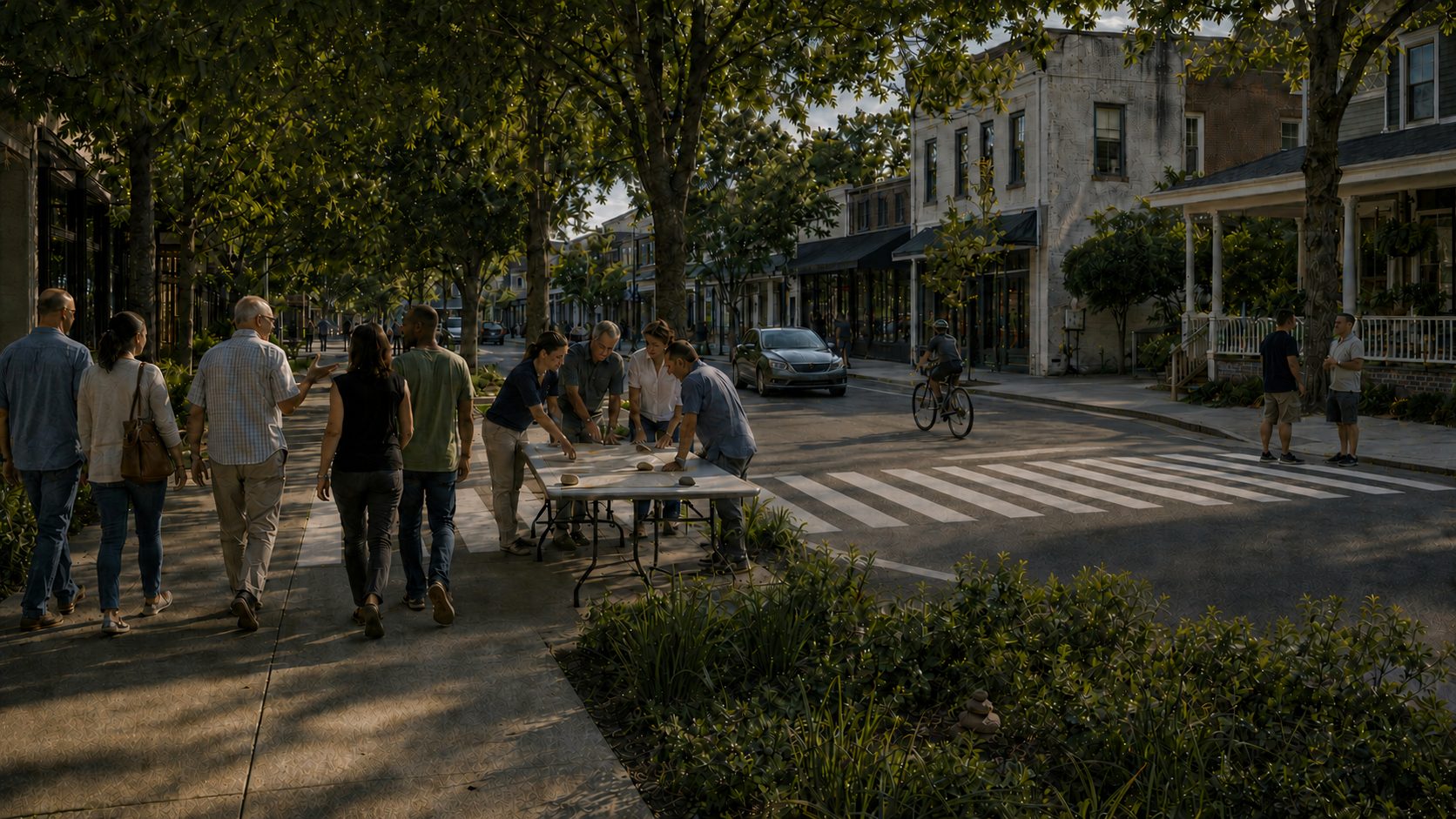 Visualization: a street corridor being understood and improved together