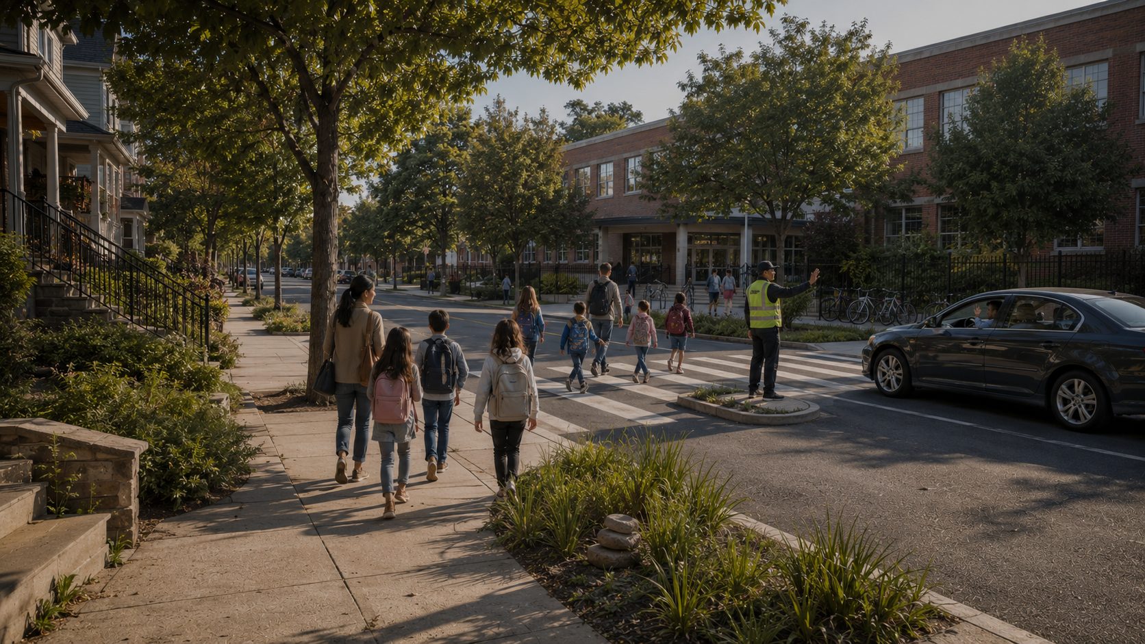 Visualization for: The walk to school that came back